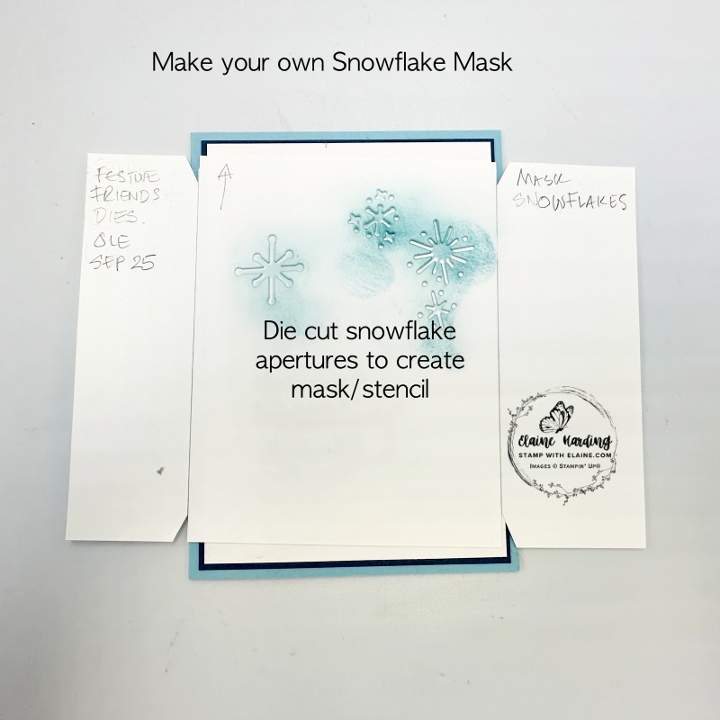 making your own snowflake mask template