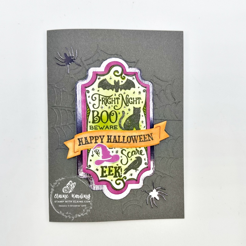 Basic Gray two-tone Halloween card