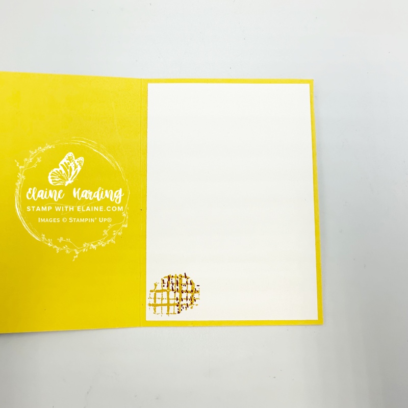 Inside Crushed Curry Autumn card with Gathering Moments