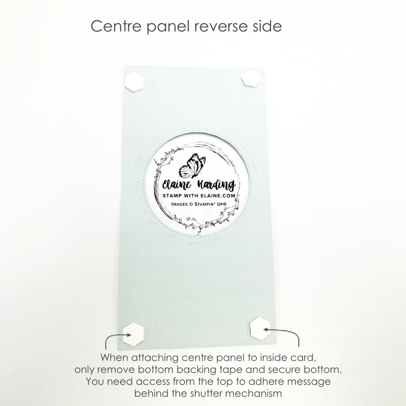 apply dimensionals to the back of centre panel