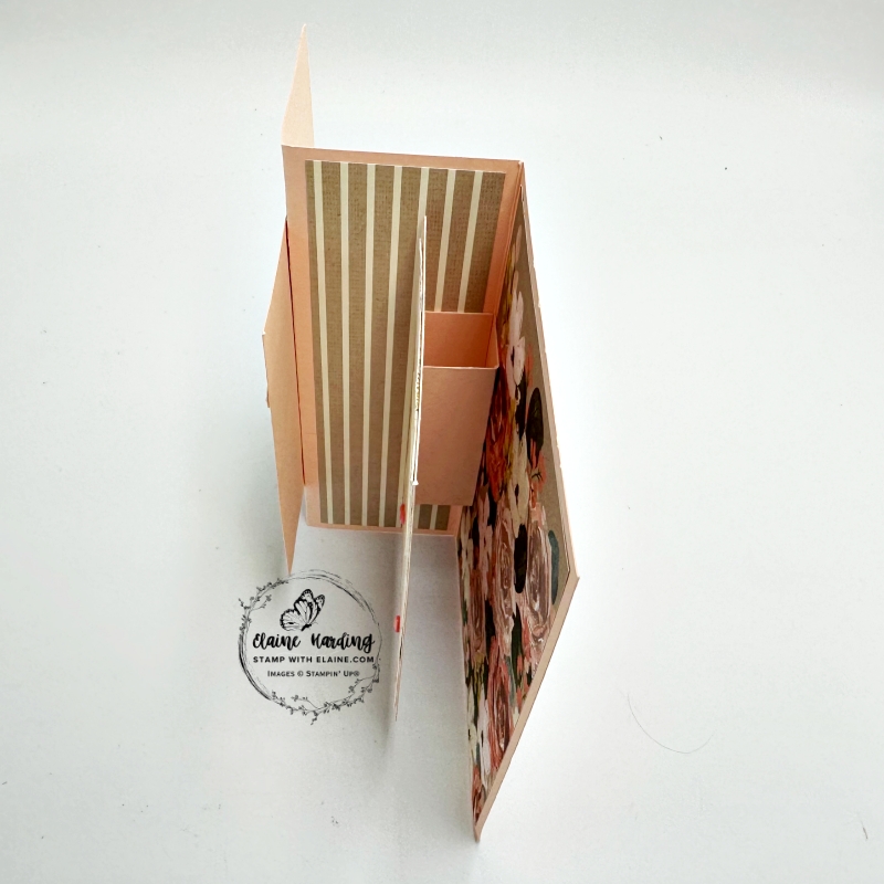 side view of double decker card