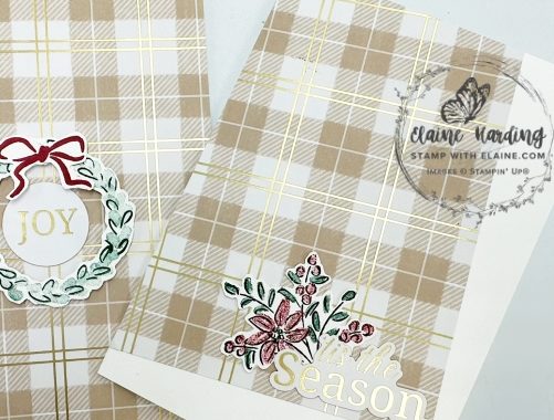 snk pk Christmas Greeting Mix Match altered cards