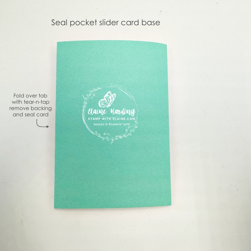 Sealing pocket slider card base