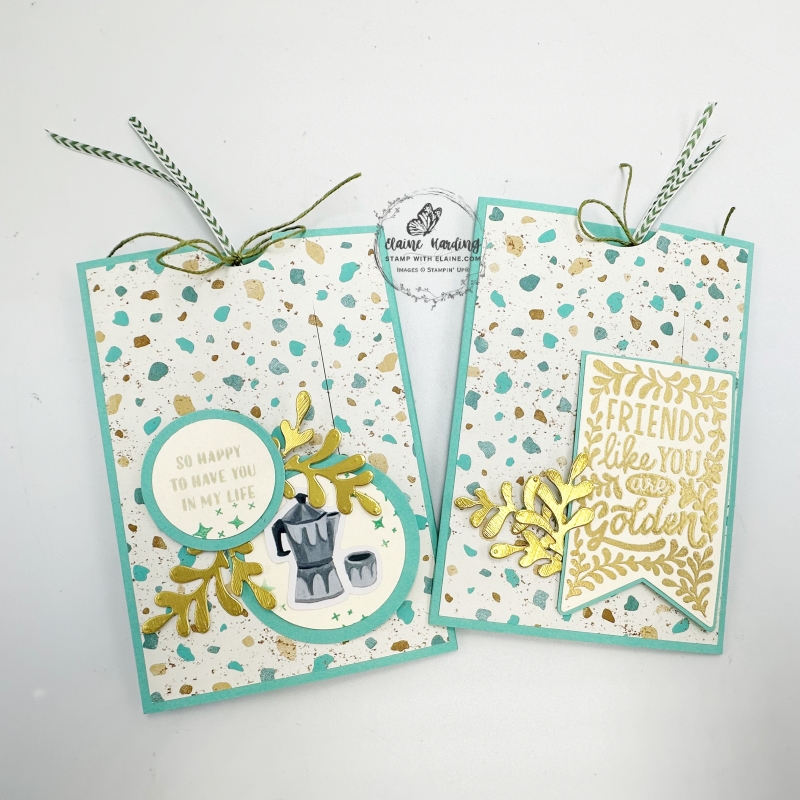 Coastal Cabana pocket slider cards  with Creative Haven bundle