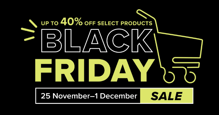 black Friday 25.11 to 1.12 sale