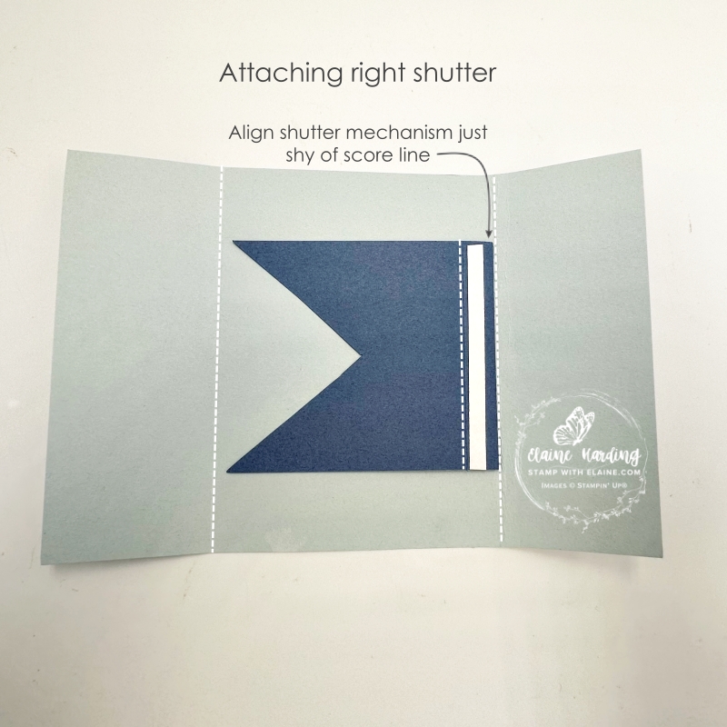 how to adhere right shutter