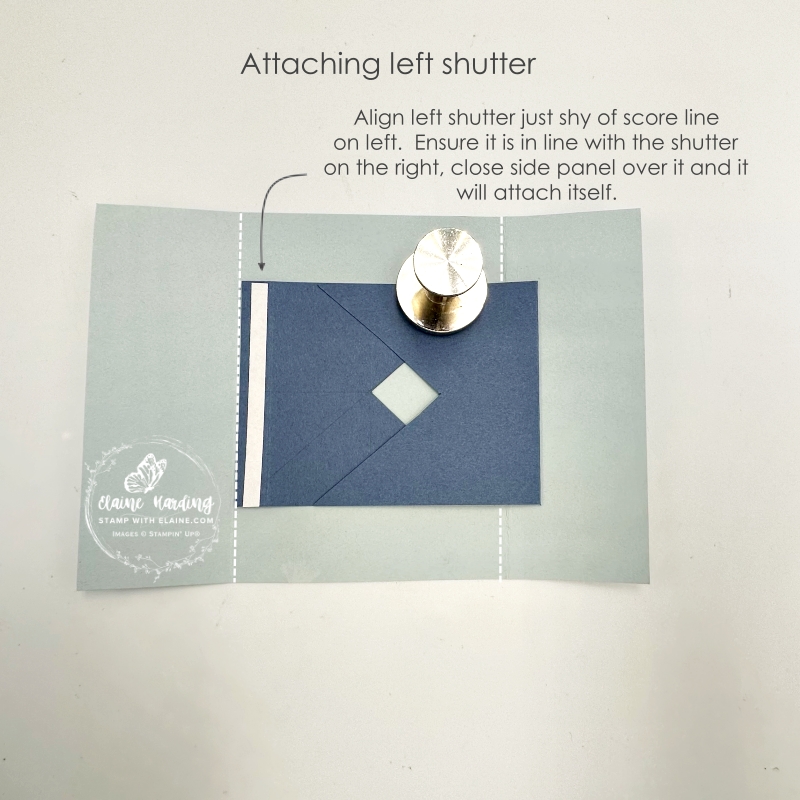 how to adhere left shutter