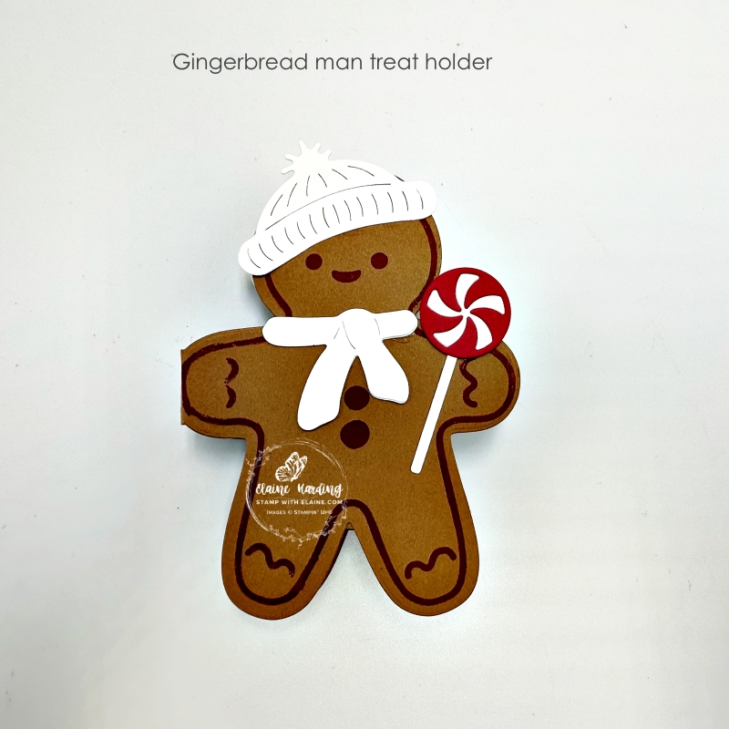 Gingerbread man treat holder