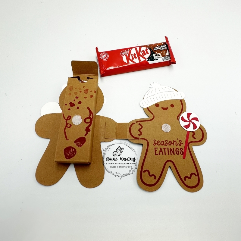 inside gingerbread man treat holder