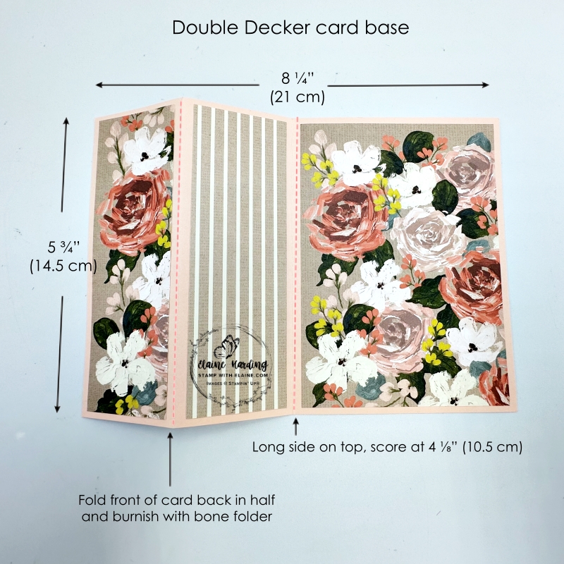 double decker card base cutting and scoring guide