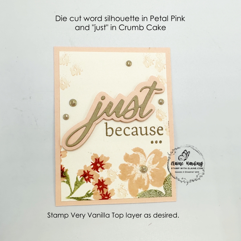 top front layer of double decker card