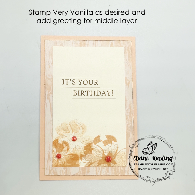 middle layer of double decker card