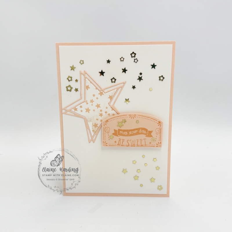 Petal Pink Happy New Year card with Swirled Designs and Sign Designs