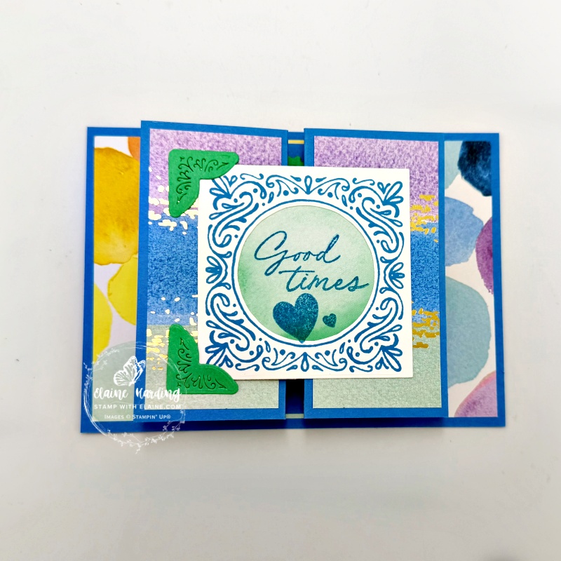 Mini gatefold on Joyful square card closed
