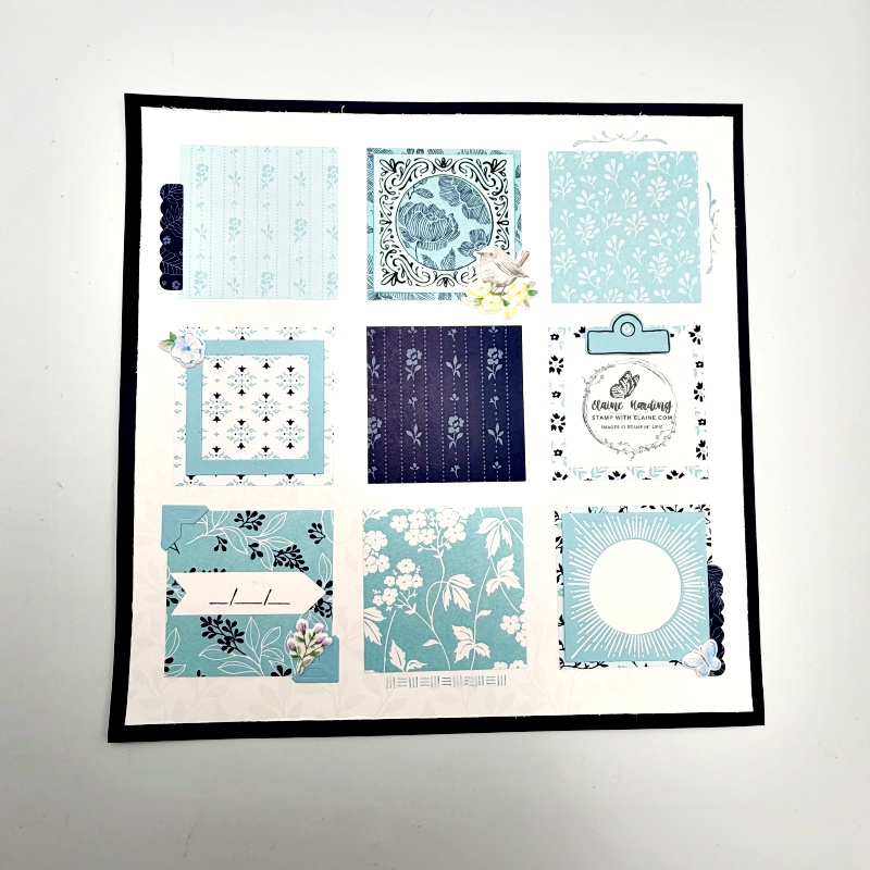 scrapbook layout with Joyful Squares