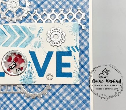 snk pk Gears Textures shaker valentine card