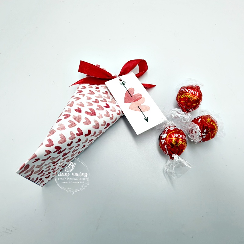 Sour cream love notes valentine treat pouch