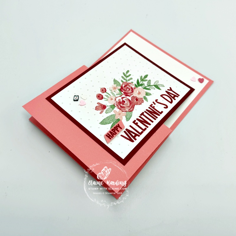 fun fold Valentine Love Notes Reason to Celebrate card