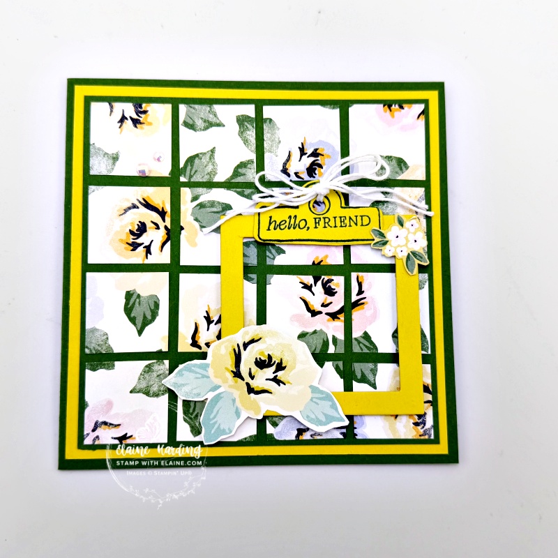 mosaic square card with Joyful Squares