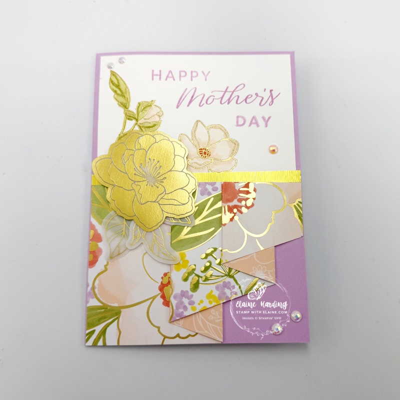 curtain fold mother's day card,