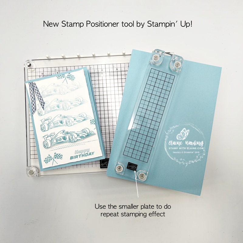 repeat stamping with stamp positioning tool by Stampin' Up!