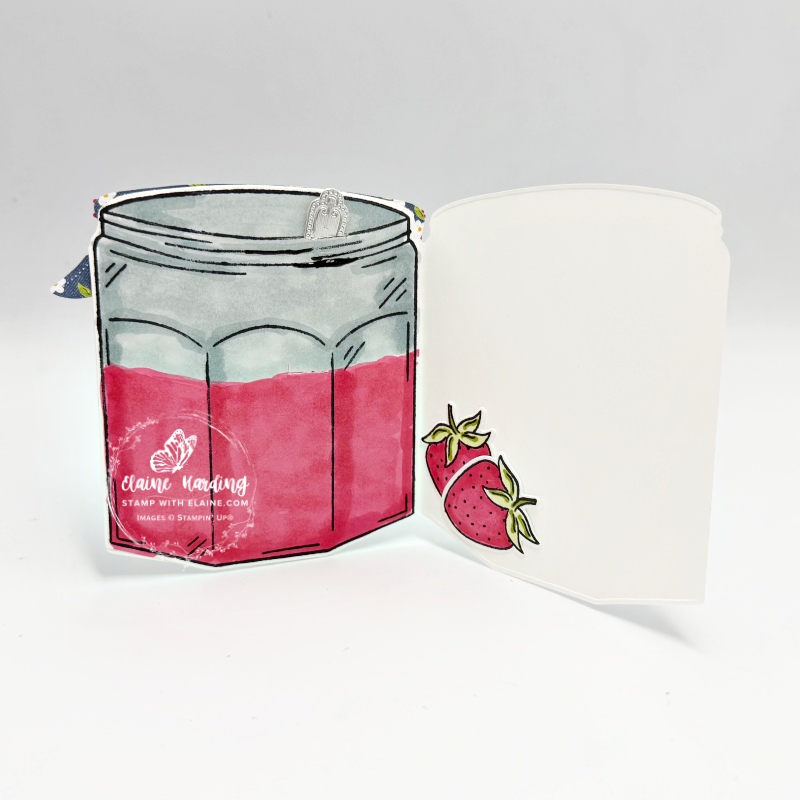 inside jam jar card Filled with Sweetness