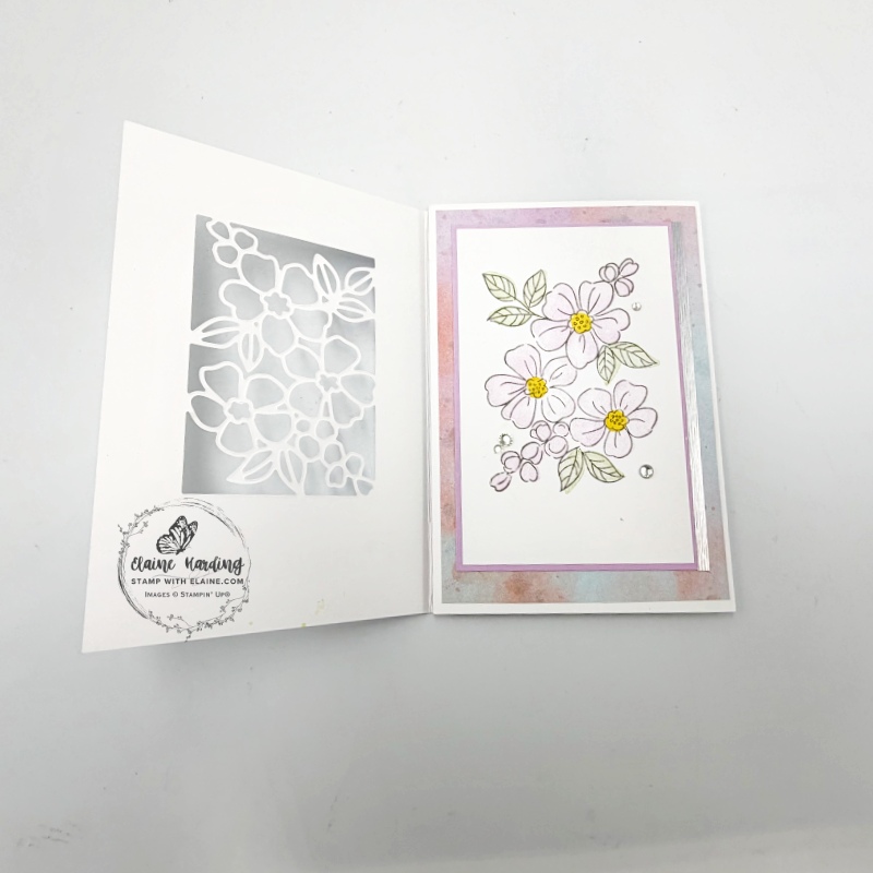 Open card panel 1 to reveal panel 3 the end panel closed on top of centre panel