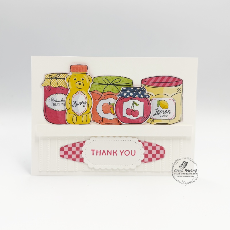 easy thank you card with Filled with Sweetness