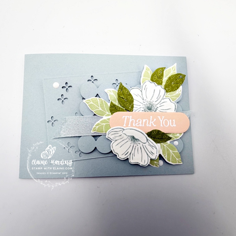 layered cloud cover thank you card with Lovely Arrangements bundle