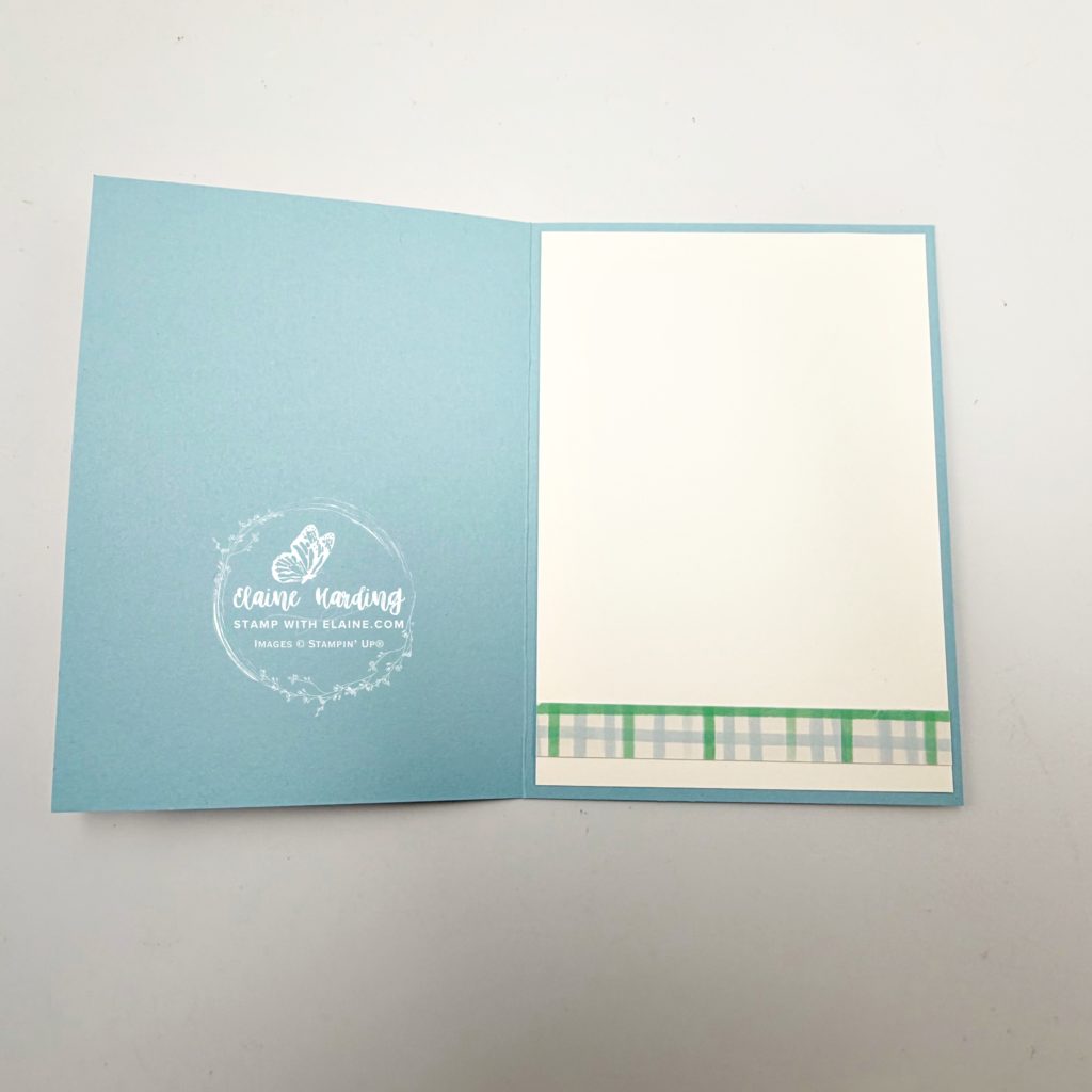 Inside easter card with Easter Joy DSP