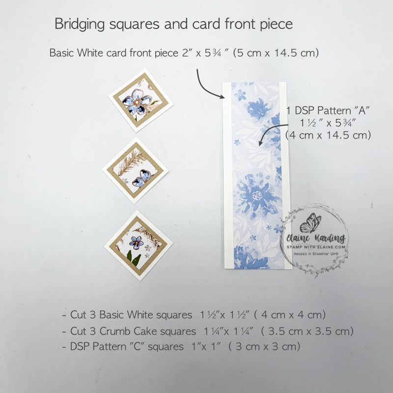 bridging squares and card front piece mat layers
