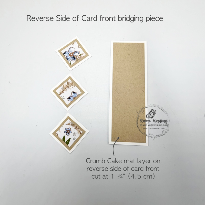 Reverse side of card front bridging piece