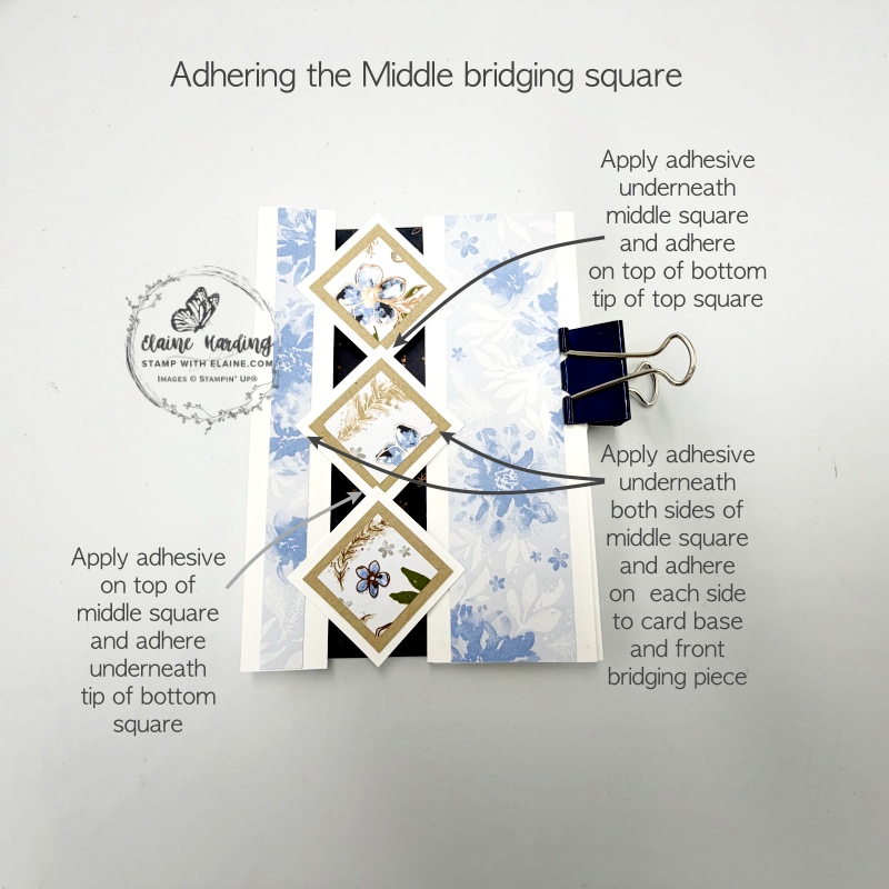 how to adhere middle bridging piece
