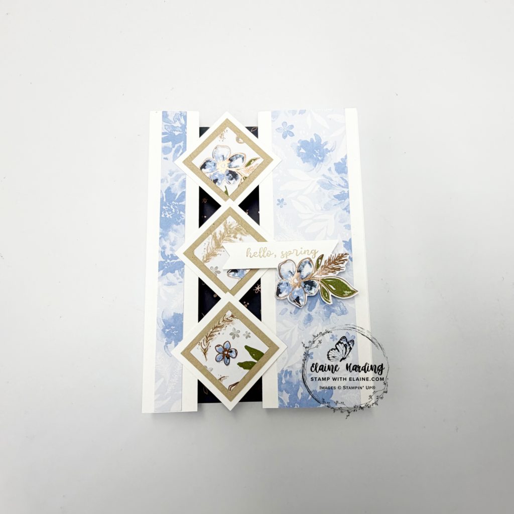 triple diamond bridge fold with Delicate Whispers