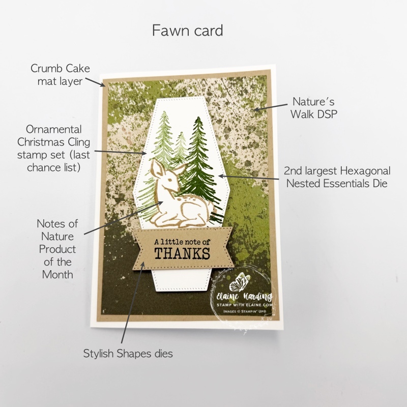 Fawn card Crumb Cake