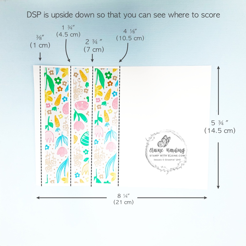 scoring guide for fun fold easter card