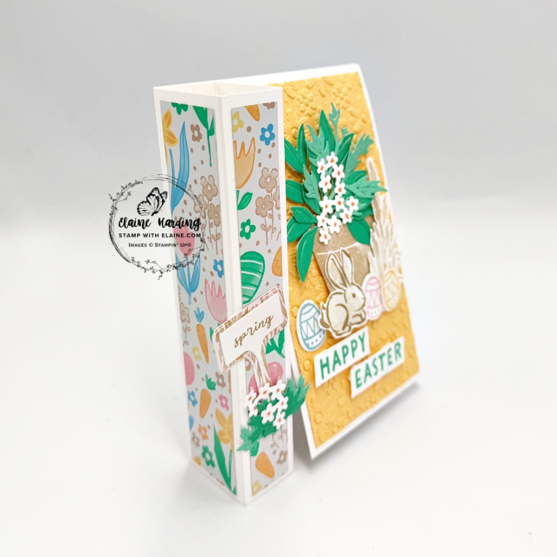 side view of column card and mini card combo
