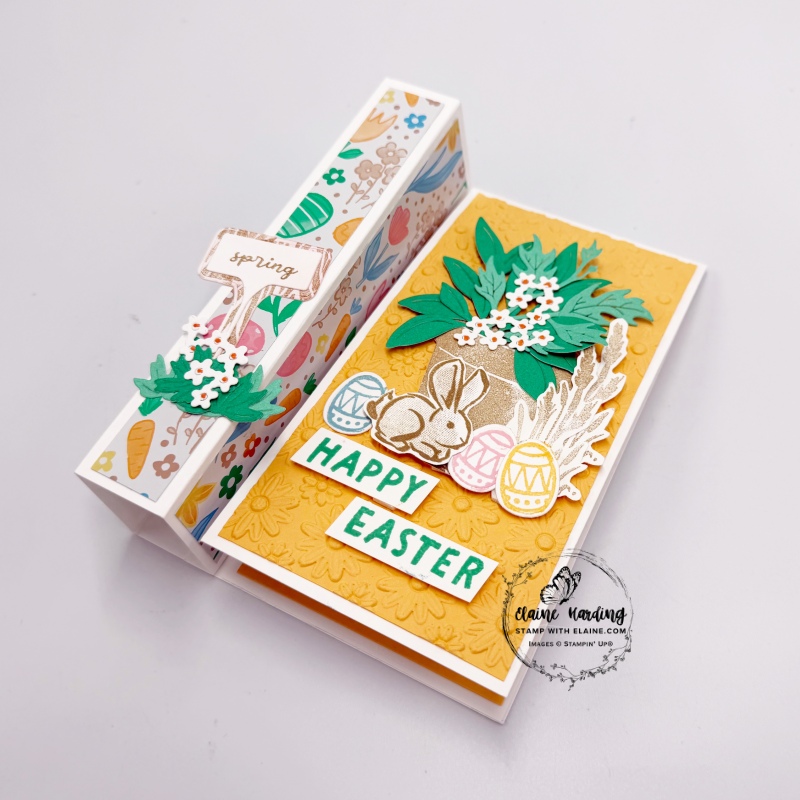 fun fold with Notes of Spring, Easter Basket Bundle and Help me Grow bundle