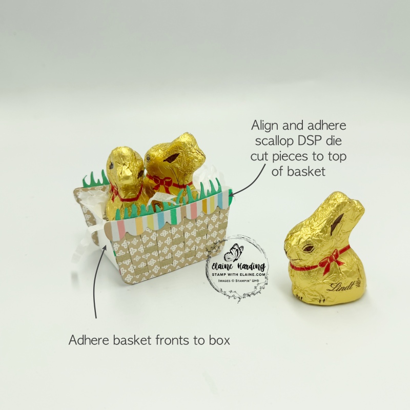 back of basket finishing touches