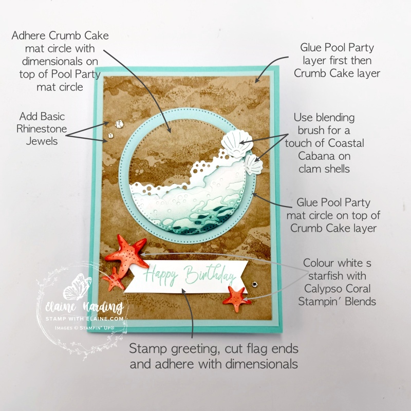picture instructions on how to assemble card
