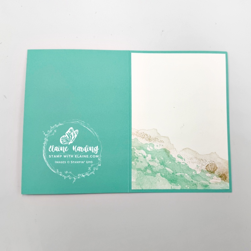 Inside rolling waves birthday card