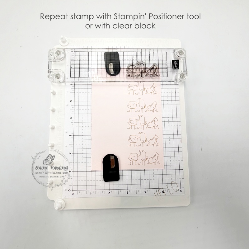 repeat stamping with stampin' positioer tool