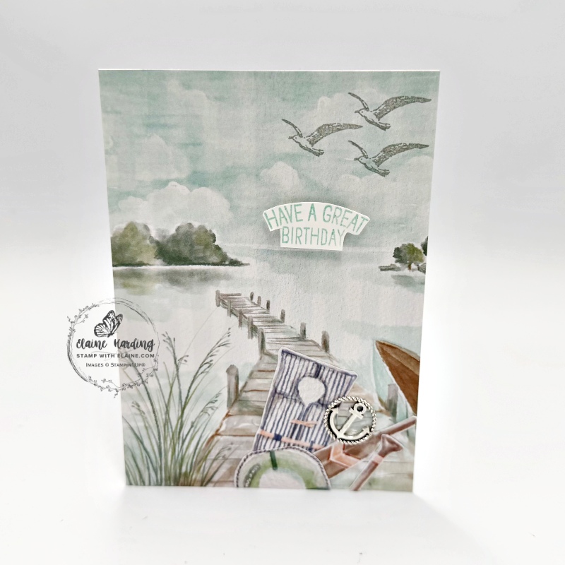 Waterside retreat card front with Relaxing bundle