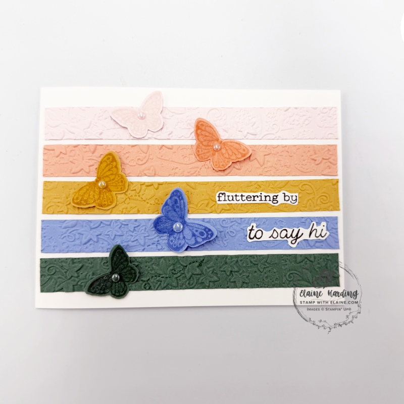 2026-2028 In colors all aflutter saying hi card