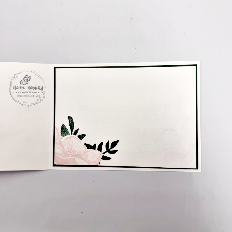inside opulent oasis hello card