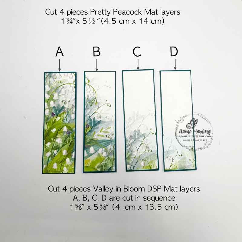 panels for card base pop-up birday card with Lily of Valley