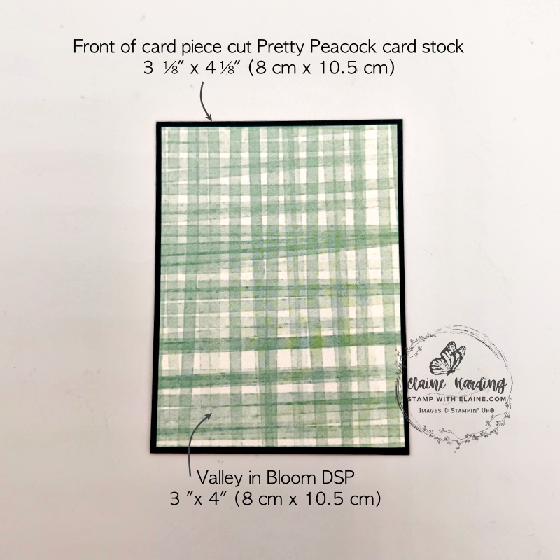 front of card piece with Valley in Bloom DSP