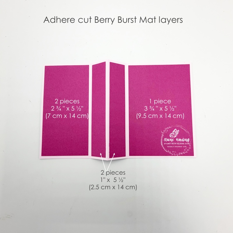 adhering berry burst mat layers