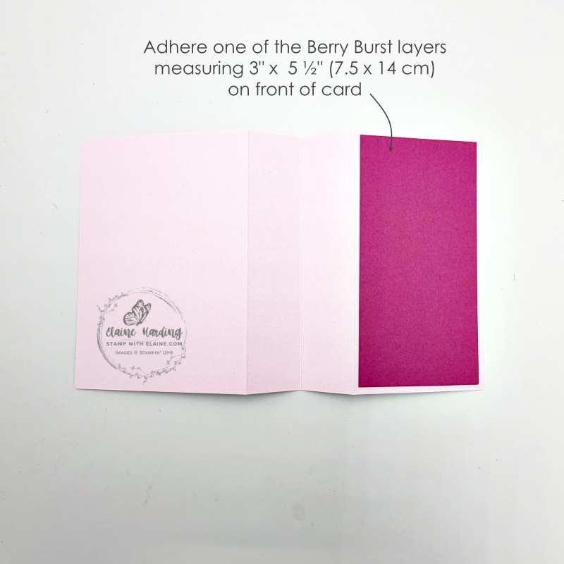 flip over to adhere berry burst front panel