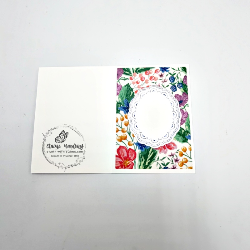 Inside Vellum covered card with party alphabet dies and Scalloped wishes bundle